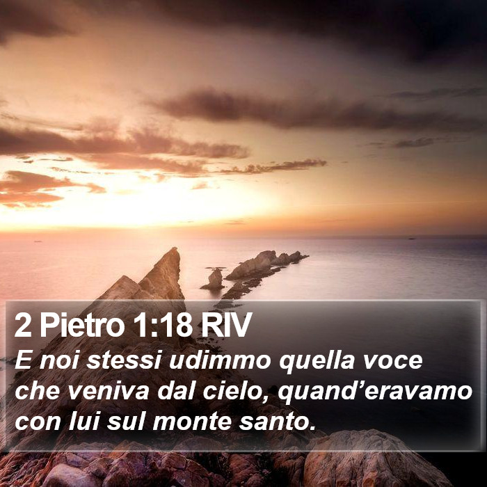 2 Pietro 1:18 RIV Bible Study