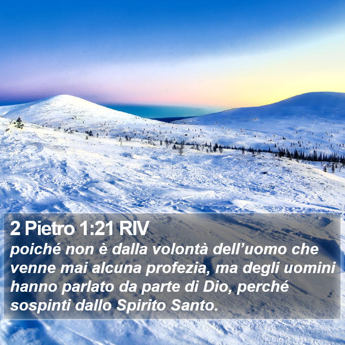 2 Pietro 1:21 RIV Bible Study