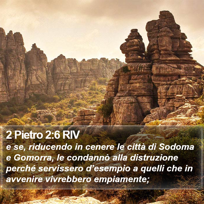 2 Pietro 2:6 RIV Bible Study