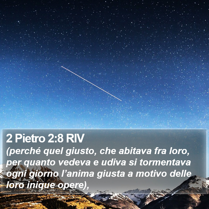 2 Pietro 2:8 RIV Bible Study