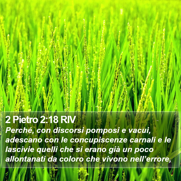 2 Pietro 2:18 RIV Bible Study