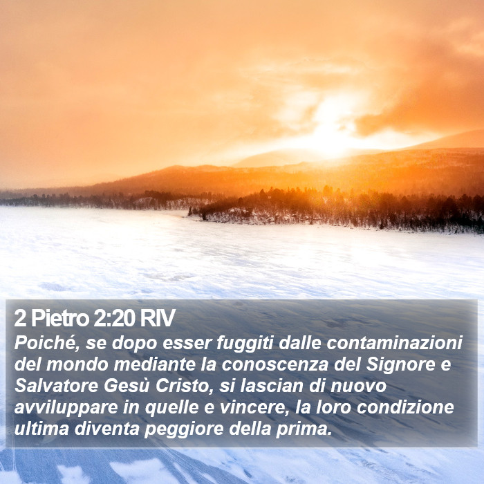 2 Pietro 2:20 RIV Bible Study