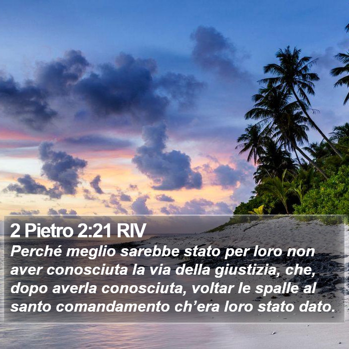 2 Pietro 2:21 RIV Bible Study