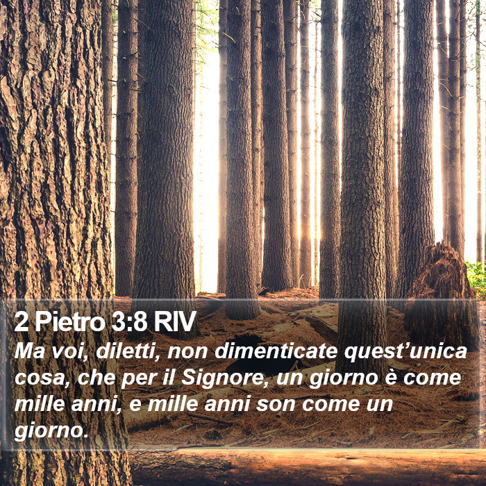 2 Pietro 3:8 RIV Bible Study