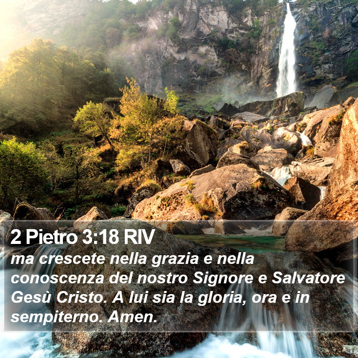 2 Pietro 3:18 RIV Bible Study