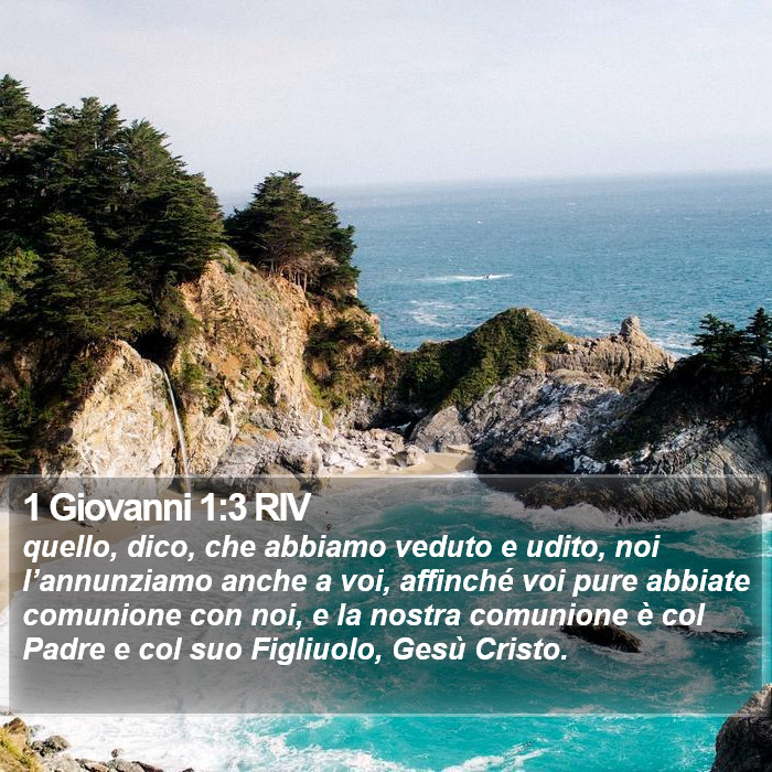 1 Giovanni 1:3 RIV Bible Study