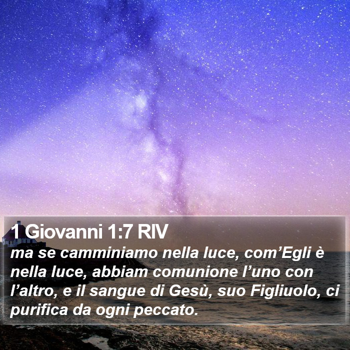 1 Giovanni 1:7 RIV Bible Study