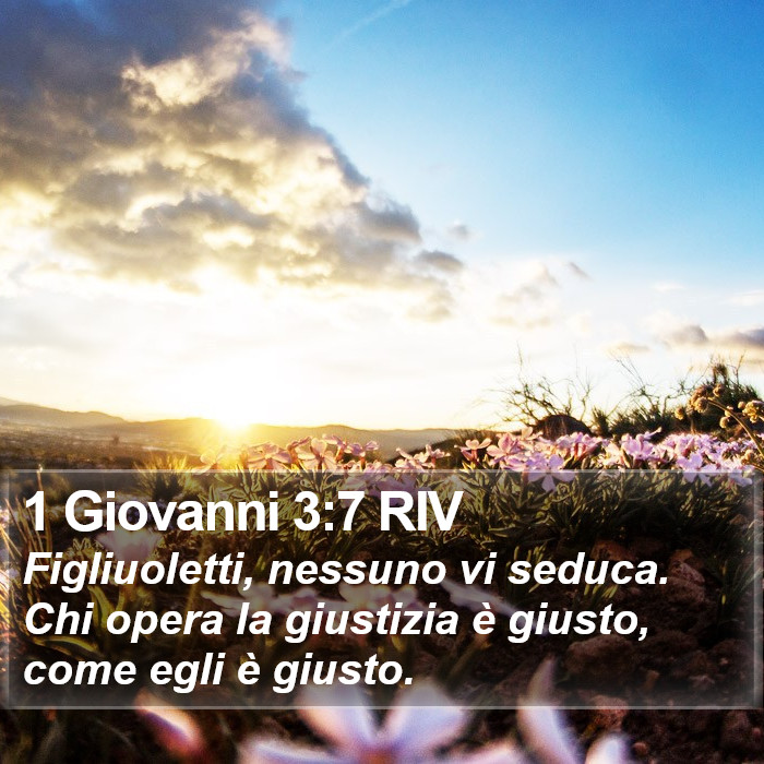 1 Giovanni 3:7 RIV Bible Study