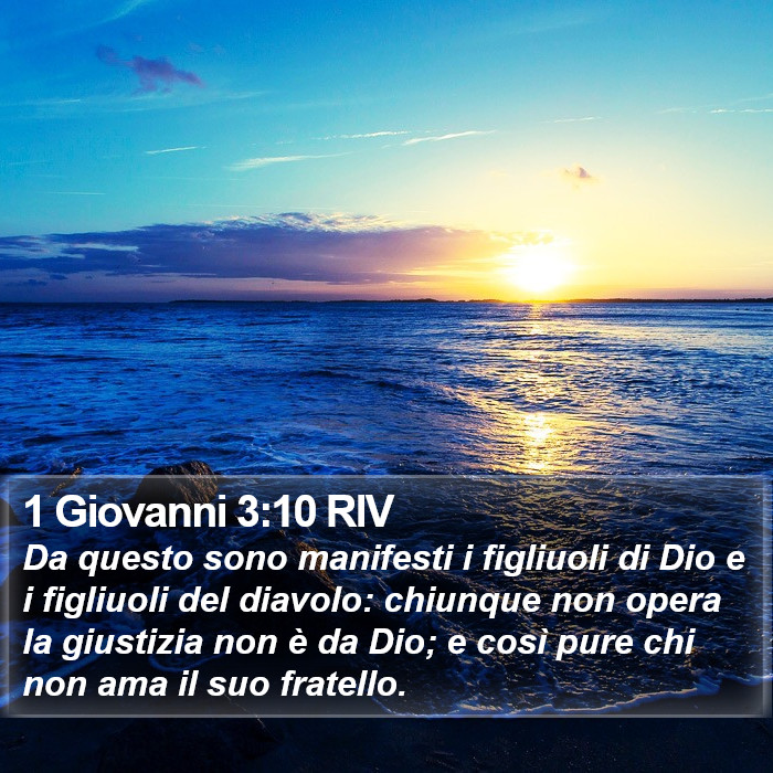 1 Giovanni 3:10 RIV Bible Study