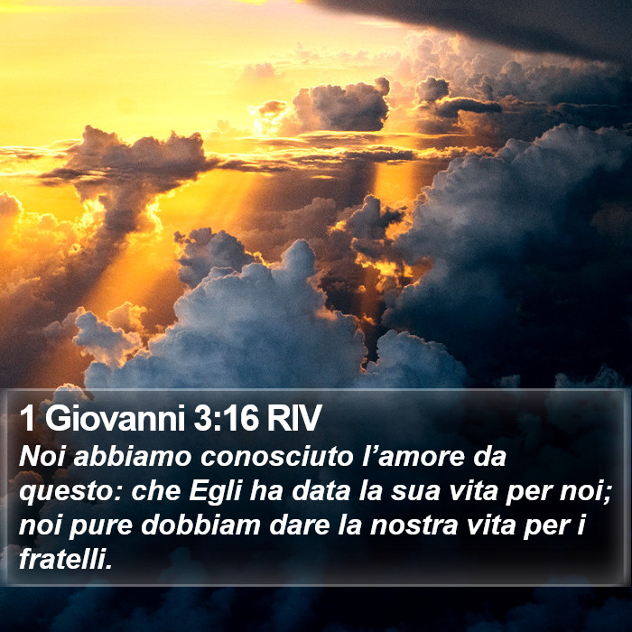 1 Giovanni 3:16 RIV Bible Study