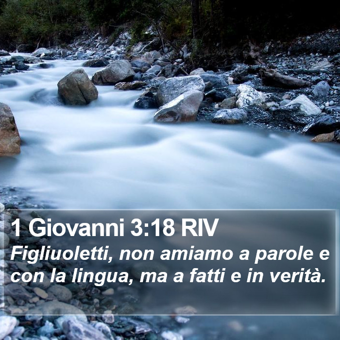 1 Giovanni 3:18 RIV Bible Study