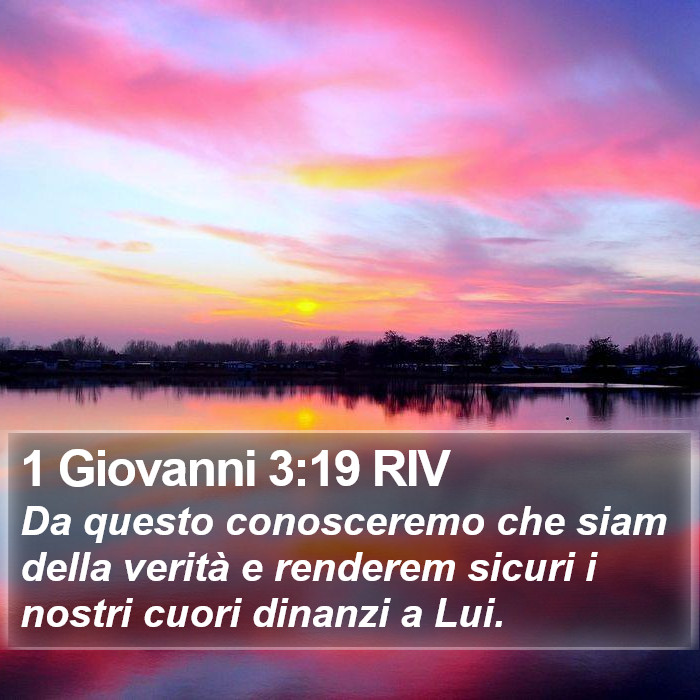 1 Giovanni 3:19 RIV Bible Study