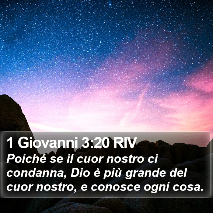 1 Giovanni 3:20 RIV Bible Study