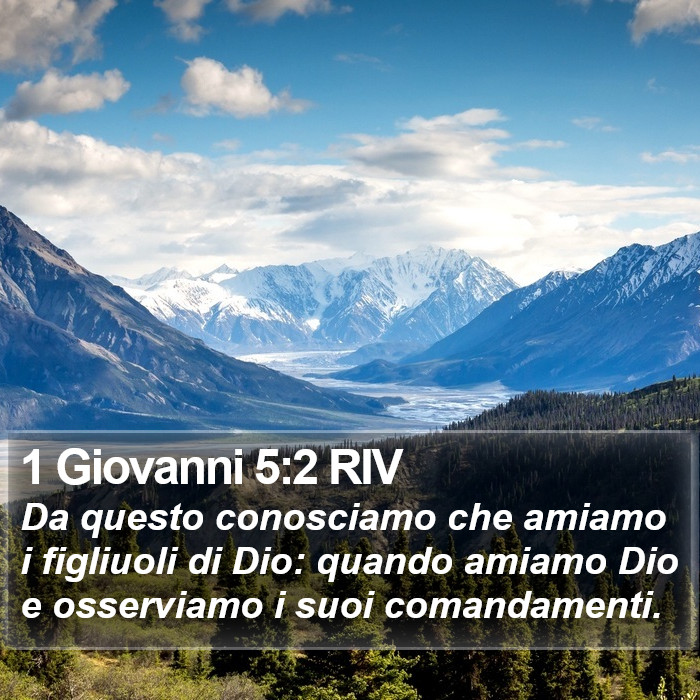 1 Giovanni 5:2 RIV Bible Study