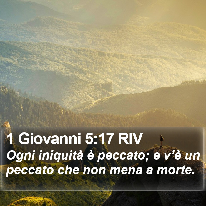 1 Giovanni 5:17 RIV Bible Study