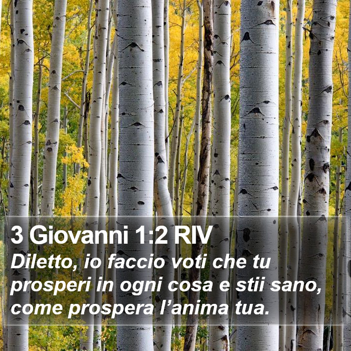 3 Giovanni 1:2 RIV Bible Study