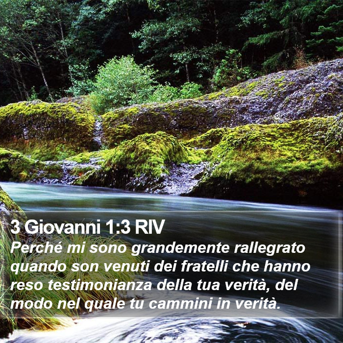 3 Giovanni 1:3 RIV Bible Study