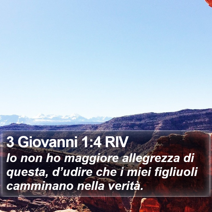 3 Giovanni 1:4 RIV Bible Study