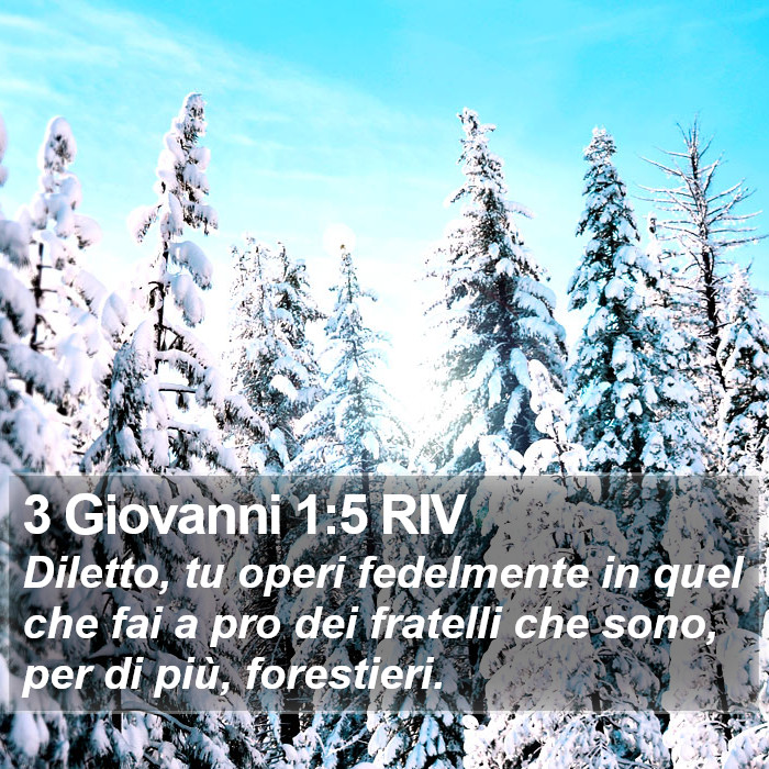 3 Giovanni 1:5 RIV Bible Study