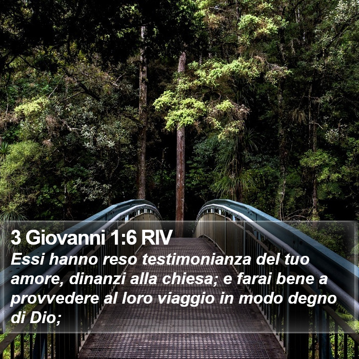 3 Giovanni 1:6 RIV Bible Study