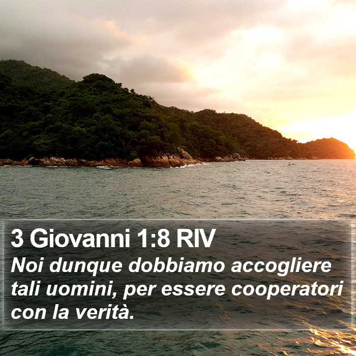 3 Giovanni 1:8 RIV Bible Study