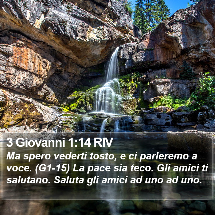 3 Giovanni 1:14 RIV Bible Study