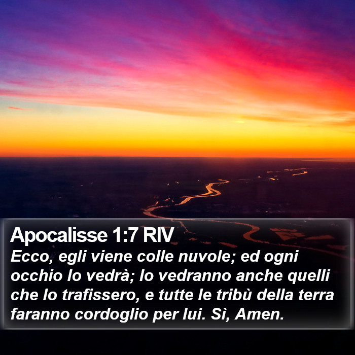 Apocalisse 1:7 RIV Bible Study