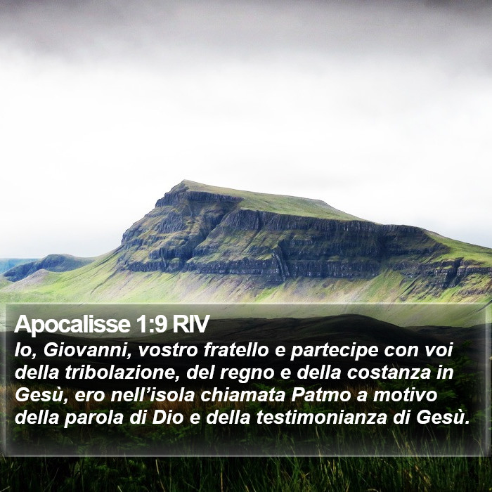 Apocalisse 1:9 RIV Bible Study