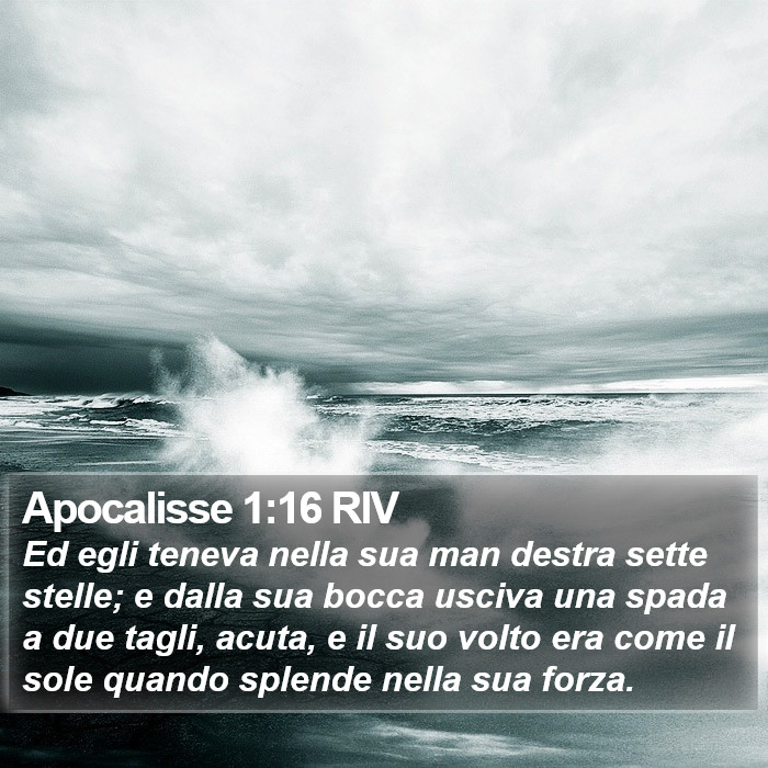 Apocalisse 1:16 RIV Bible Study