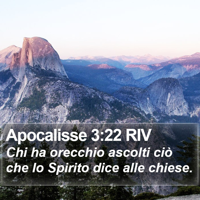 Apocalisse 3:22 RIV Bible Study