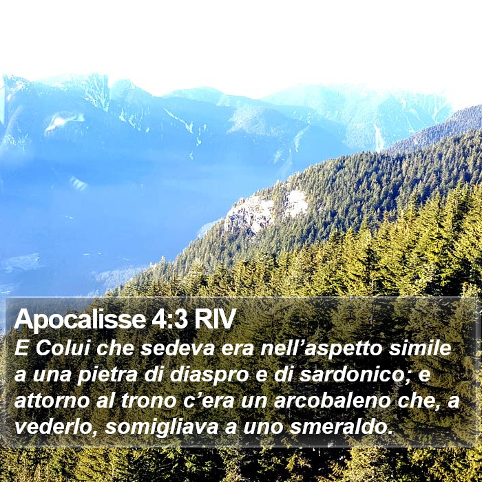 Apocalisse 4:3 RIV Bible Study