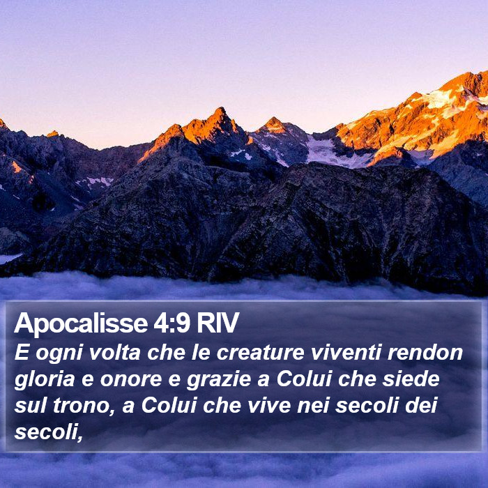 Apocalisse 4:9 RIV Bible Study