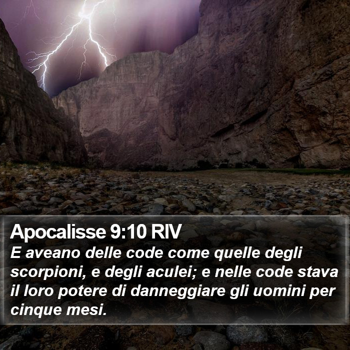 Apocalisse 9:10 RIV Bible Study