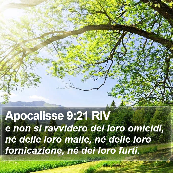 Apocalisse 9:21 RIV Bible Study