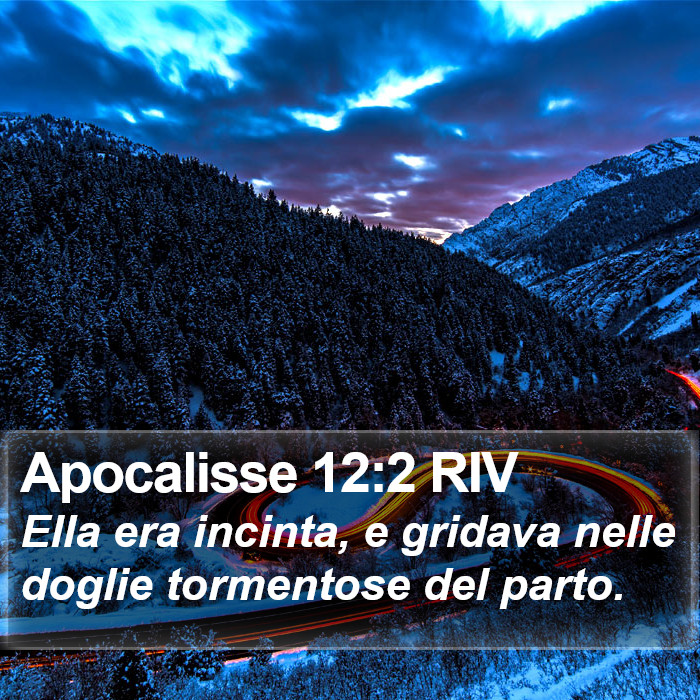 Apocalisse 12:2 RIV Bible Study