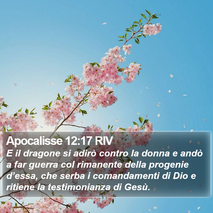 Apocalisse 12:17 RIV Bible Study