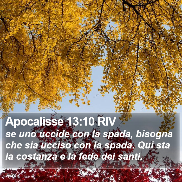 Apocalisse 13:10 RIV Bible Study