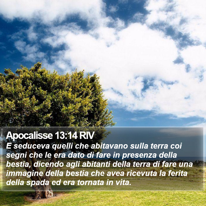 Apocalisse 13:14 RIV Bible Study