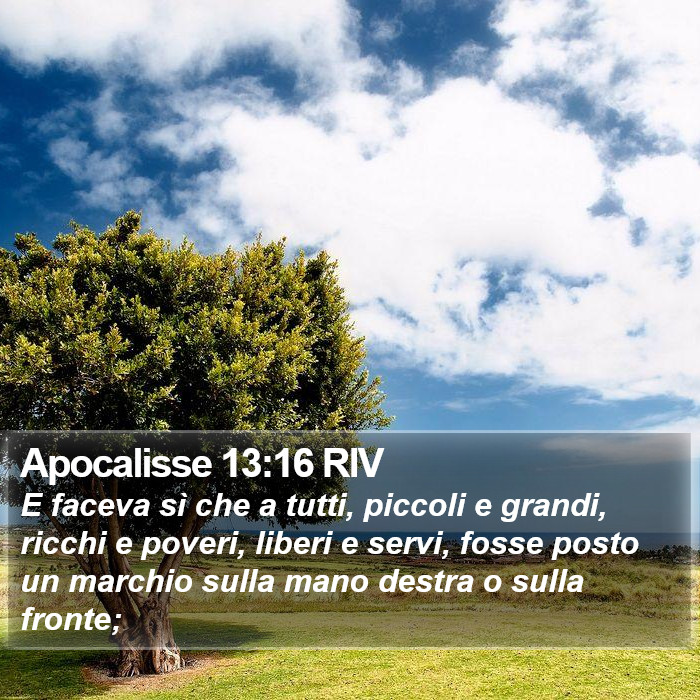Apocalisse 13:16 RIV Bible Study