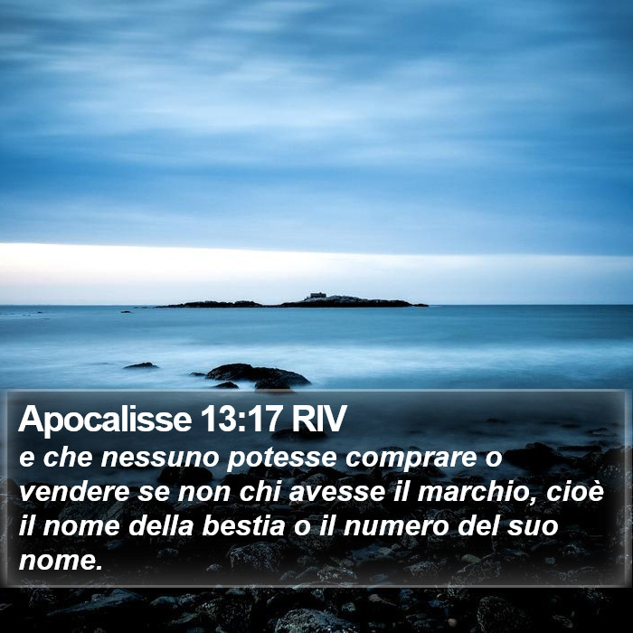 Apocalisse 13:17 RIV Bible Study