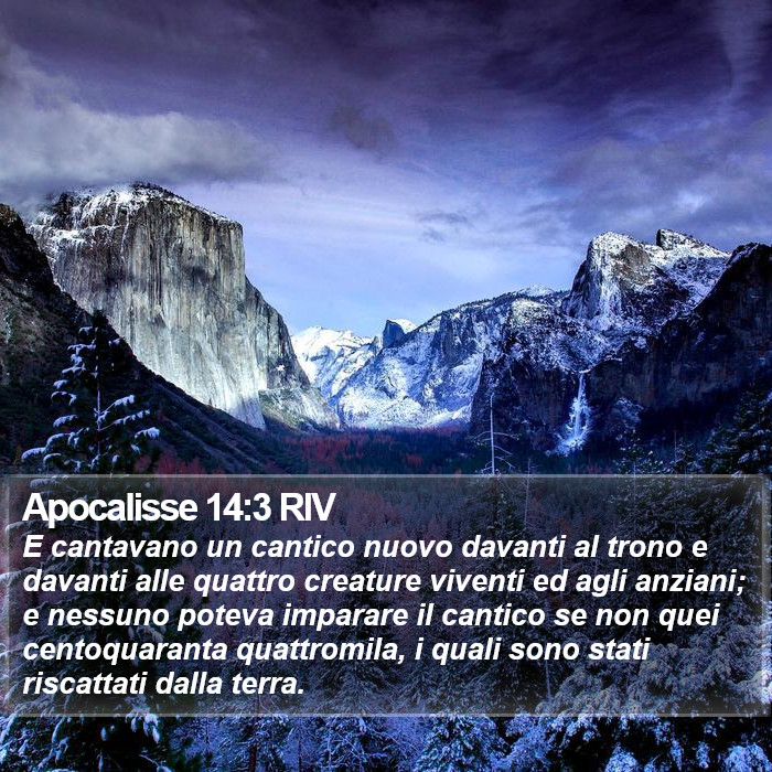 Apocalisse 14:3 RIV Bible Study