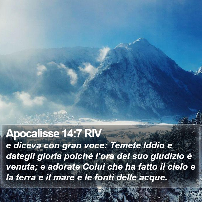 Apocalisse 14:7 RIV Bible Study