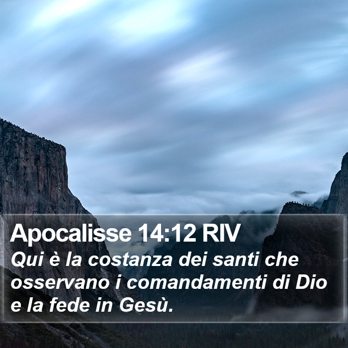 Apocalisse 14:12 RIV Bible Study