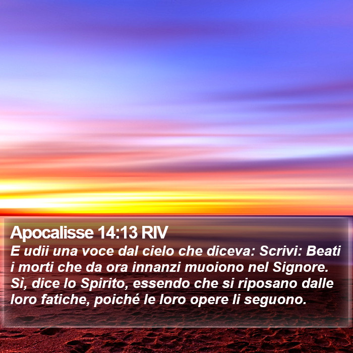 Apocalisse 14:13 RIV Bible Study