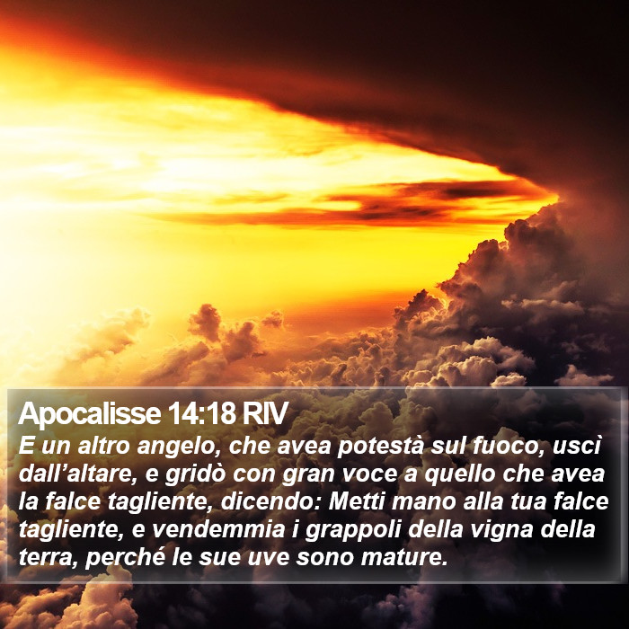 Apocalisse 14:18 RIV Bible Study