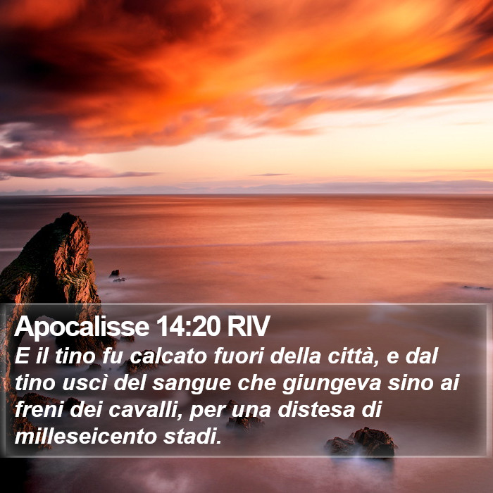 Apocalisse 14:20 RIV Bible Study