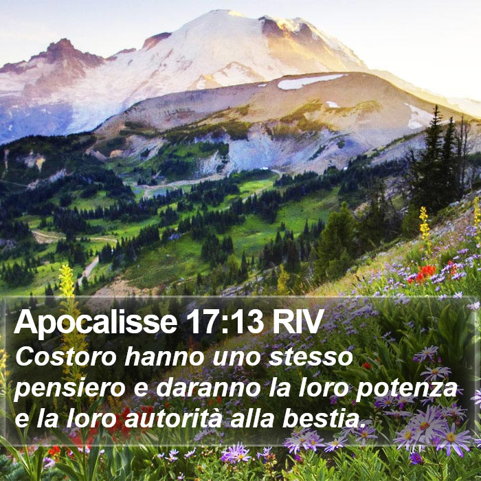 Apocalisse 17:13 RIV Bible Study