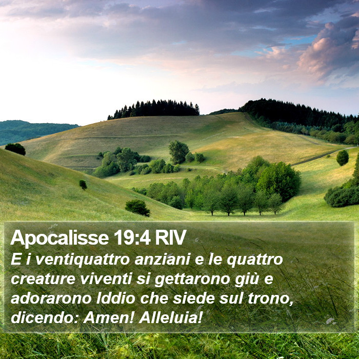 Apocalisse 19:4 RIV Bible Study