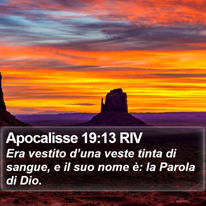 Apocalisse 19:13 RIV Bible Study