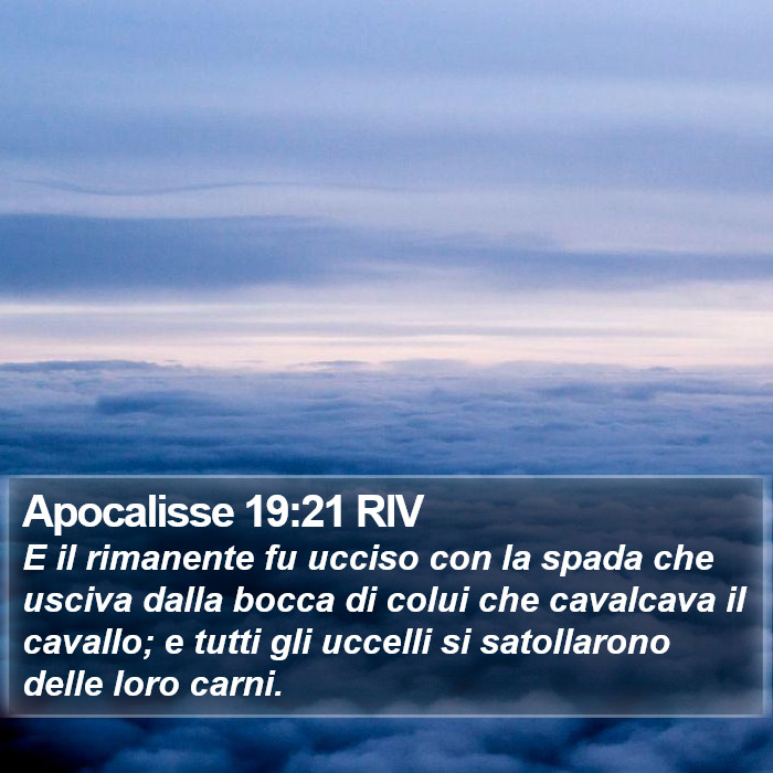 Apocalisse 19:21 RIV Bible Study